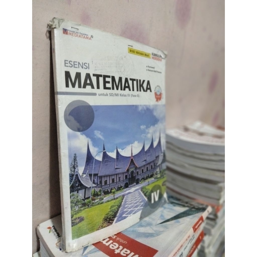 buku bahasa Indonesia, matematika kelas 4/IV sd mi mediatama kurikulum merdeka