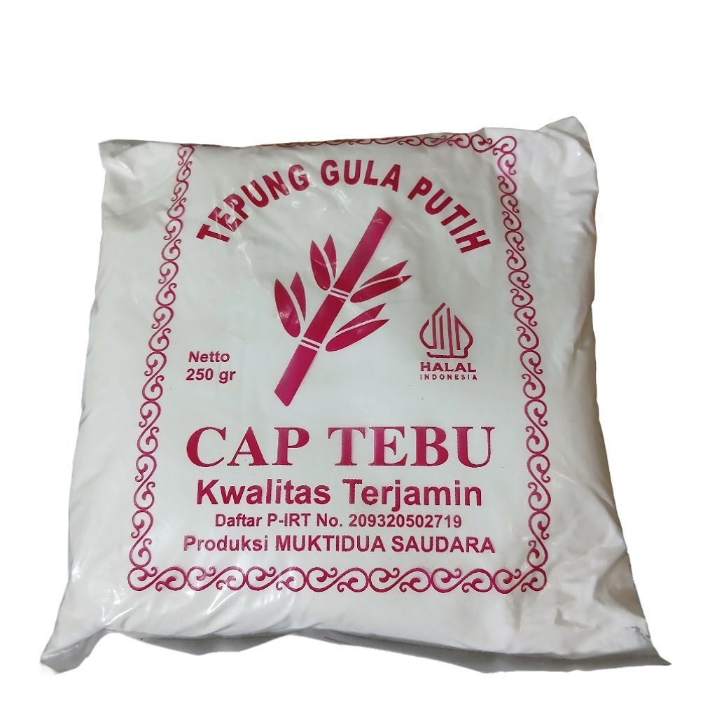 

Tepung Gula Putih 250 gram - Gula Halus Cap Tebu