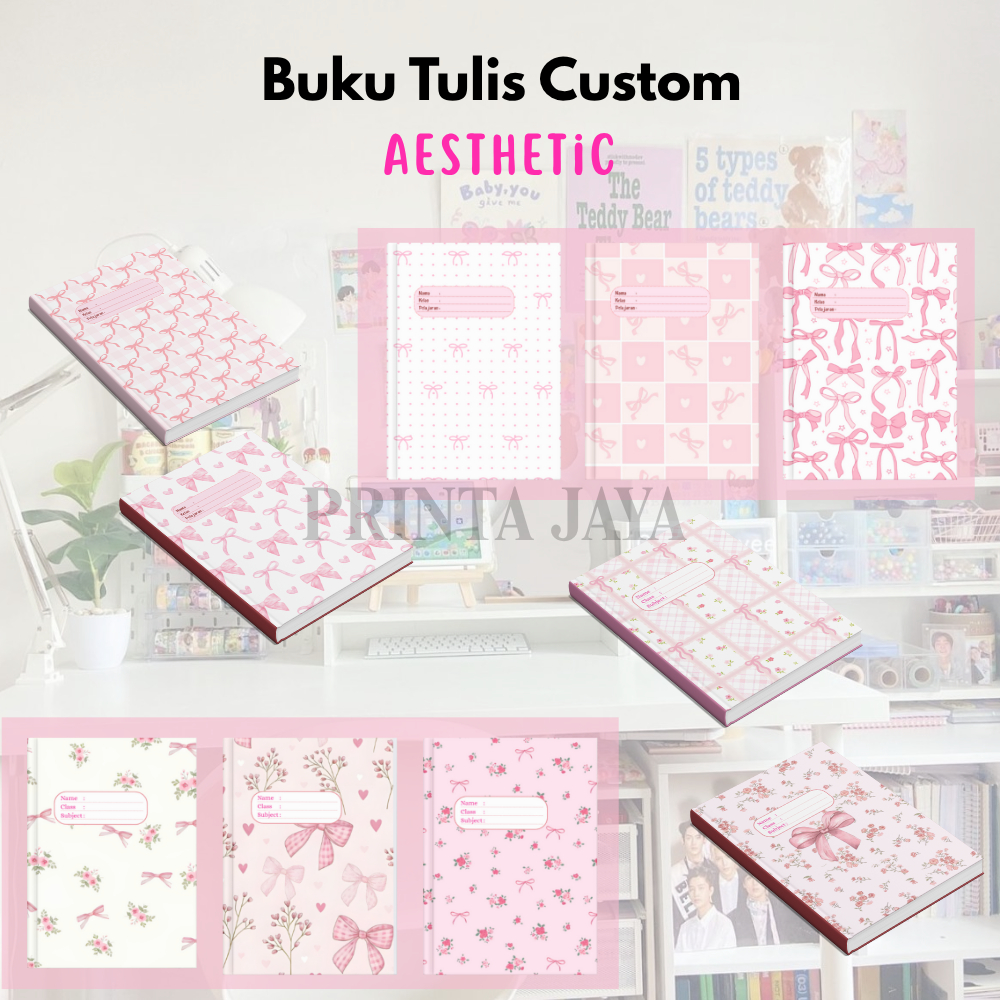 

Buku Tulis Custom Nama Coquette Aesthetic Lucu Sekolah Cewek Cowok Remaja 32 40 Lembar