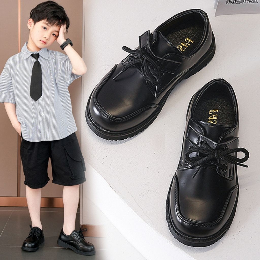 [Mommyhoky] Sepatu Casual  anak korean fashion style Sepatu pantofel anak laki-laki import Sepatu Fo