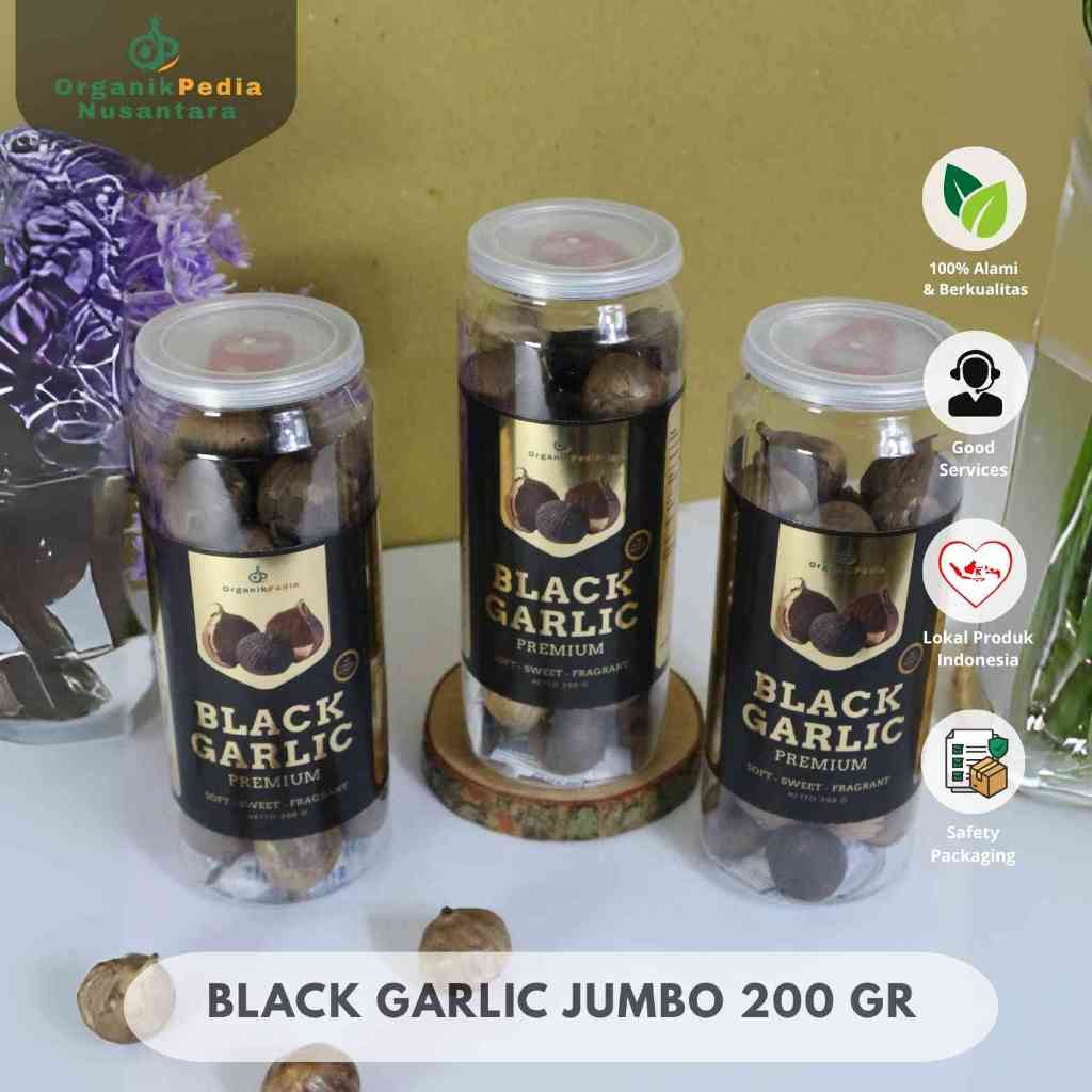 

3PCS JUMBO BLACK GARLIC Bawang Hitam Tunggal Premium Organikpedia Nusantara 200gr