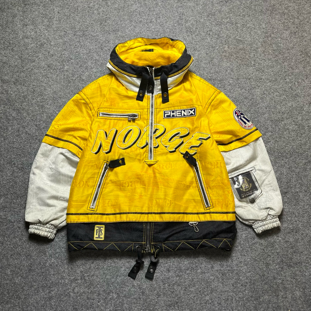 Phenix Norge Alpine Ski Snowboard Half Zup Jaket Vintage