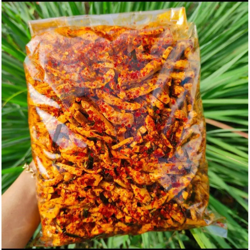 

Basreng pedas daun jeruk kemasan 250 - 500 - 1 kg dan varian lainnya