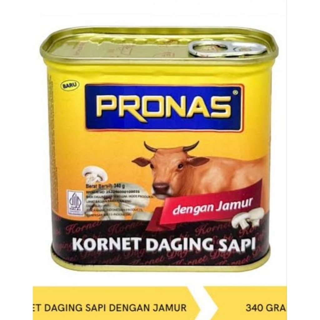 

pronas kornet sapi mushroom 340 gram