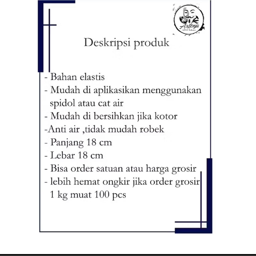 

topeng mewarnai spon Eva 50pcs