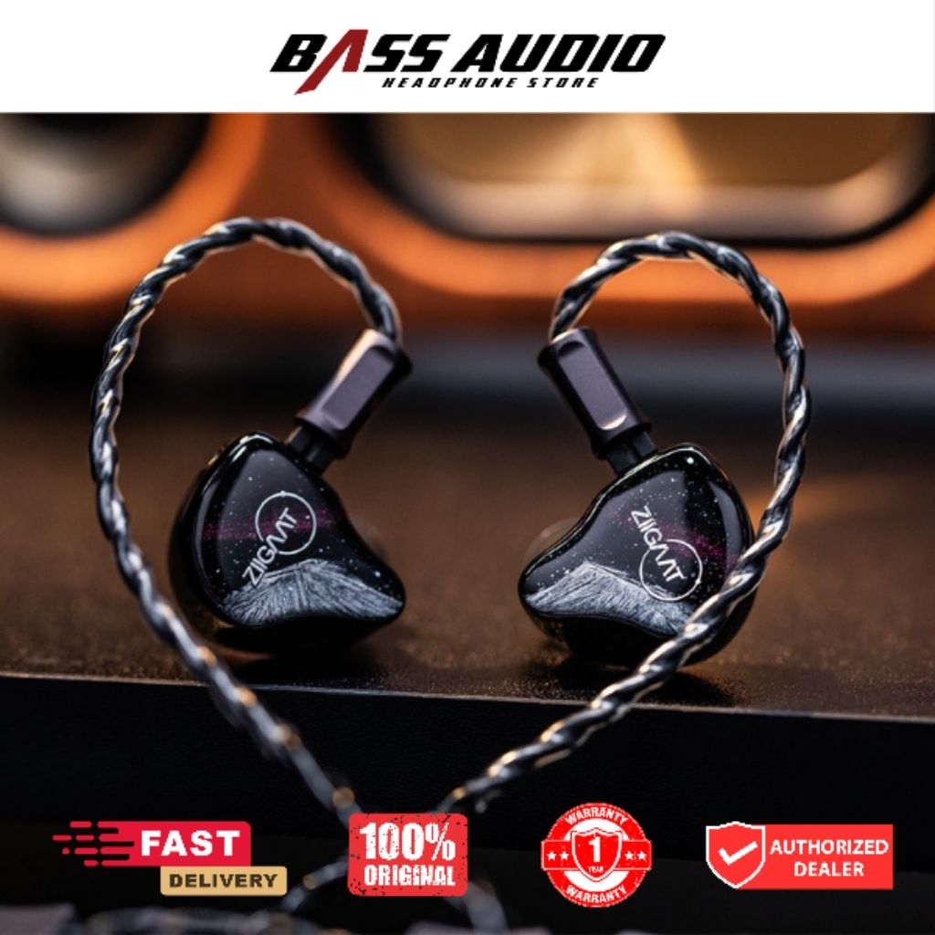 Ziigaat Crescent 2DD+2BA Hybrid In Ear Monitor IEM Earphones