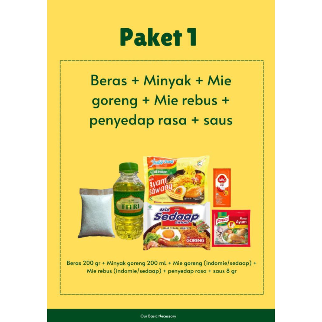 

Sembako Murah Ekonomis | Beras Murah | Minyak Fitri | Sedap | Indomie