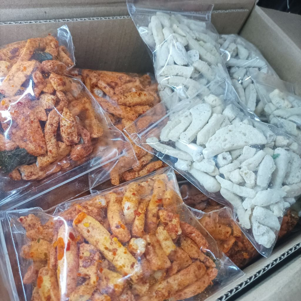 

BASRENG PEDAS / ORIGINAL ASIN - SNACK BAKSO GORENG cabai gurih enak renyah 100 gram