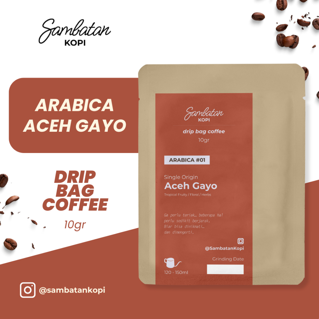 

Sambatan Kopi Arabica Gayo Drip Bag Coffe Kopi Filter