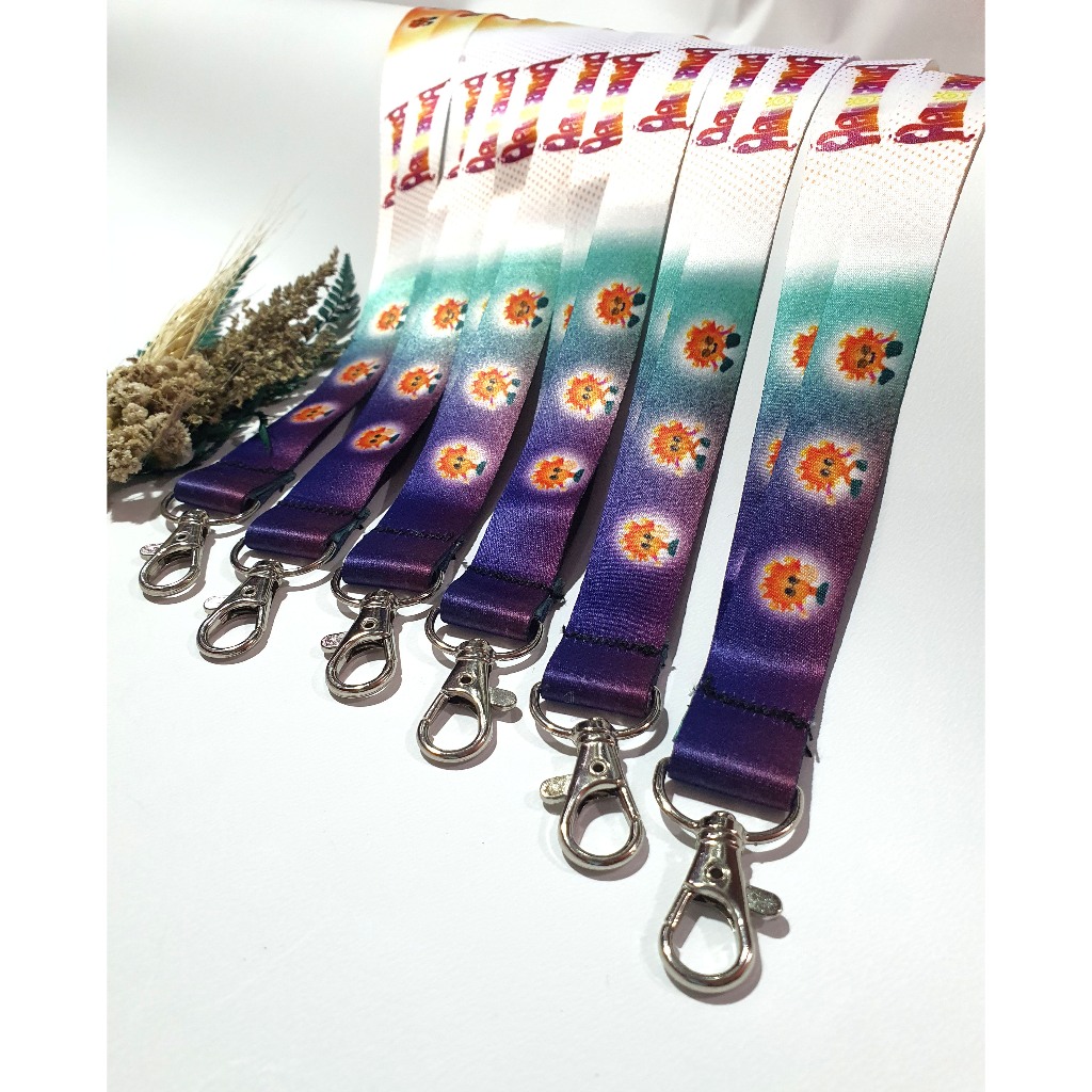

Tali Lanyard Custom Jahit Print Sublim 2cm/ tali id card custom jahit printing / nametag