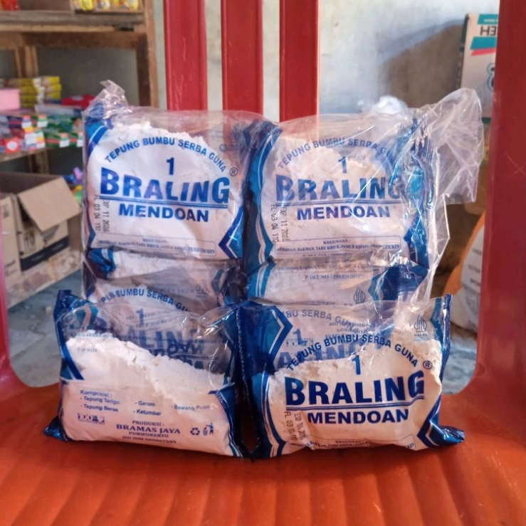 

tepung mendoan braling isi10pics berat 110gram