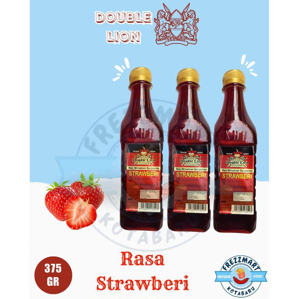 

Sirup Double Lion Rasa Strawberi 375 GR Frezzmart Kotabaru