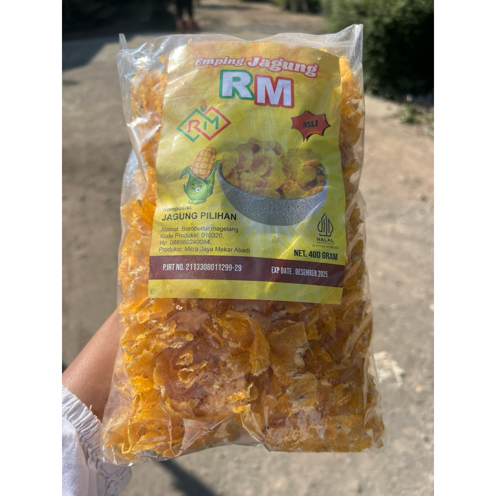 

emping jagung mentah 400gram