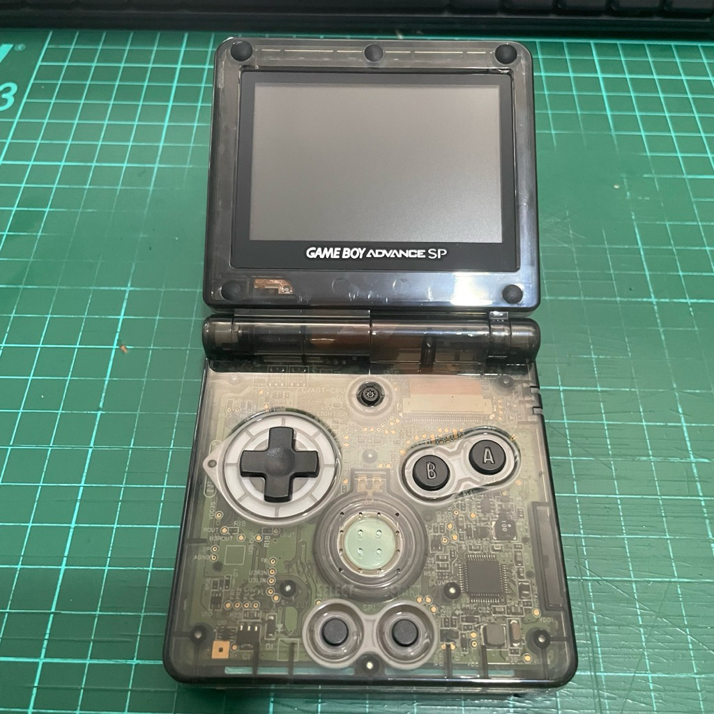Gameboy Advance GBA SP 101 Full Clear Black Nintendo