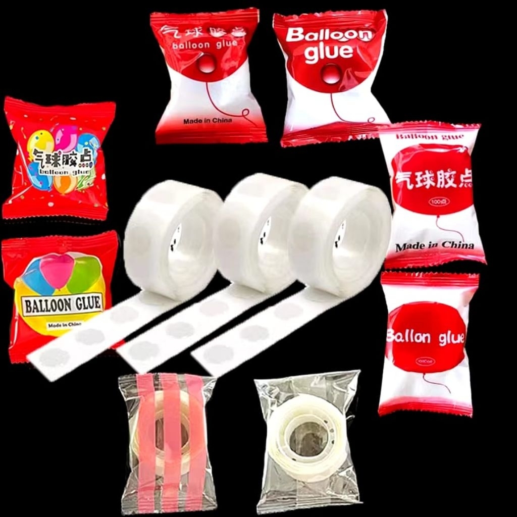 Lem Balon / Perekat Balon / Glue Dot / Tempelan Balon Balon Balon Huruf Balon Balon Latex