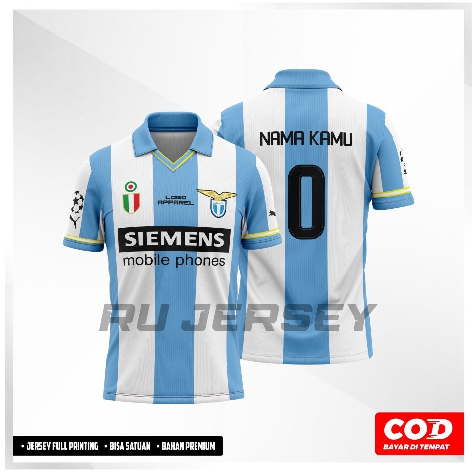 Jersey Lazio 2000 European Home Full Printing