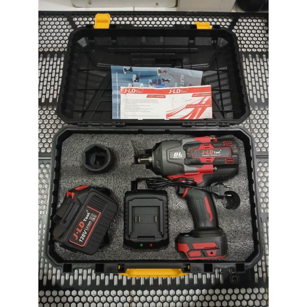 Impact Wrench JLD 2100nm Anvil 3/4 Batrai 15cell 128V