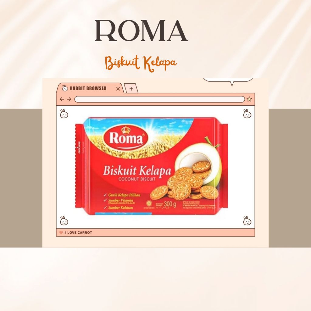 

Biscuit Roma Kelapa