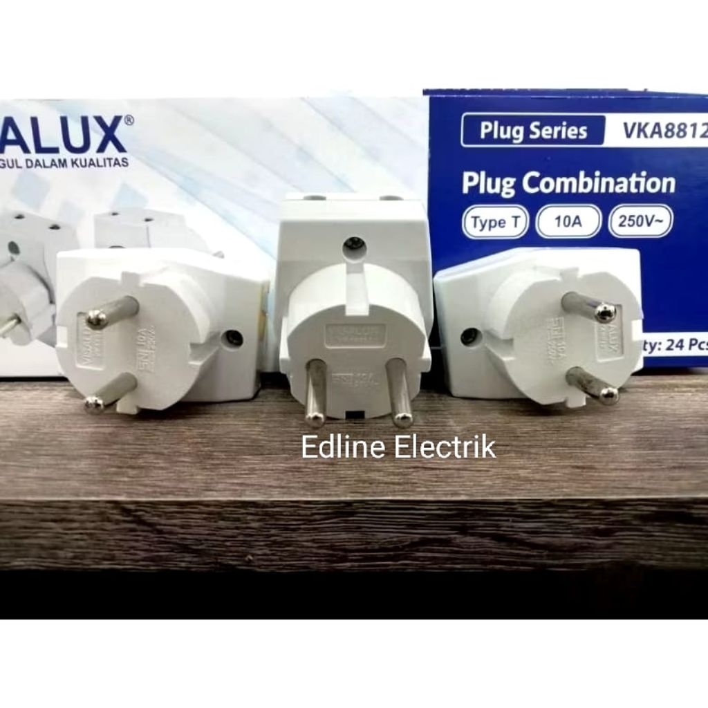 T Multi Sambungan Cabang 3 SNI-T Multi VISALUX - Tee Multi Warna VISALUX - Steker T Multi VISALUX BA