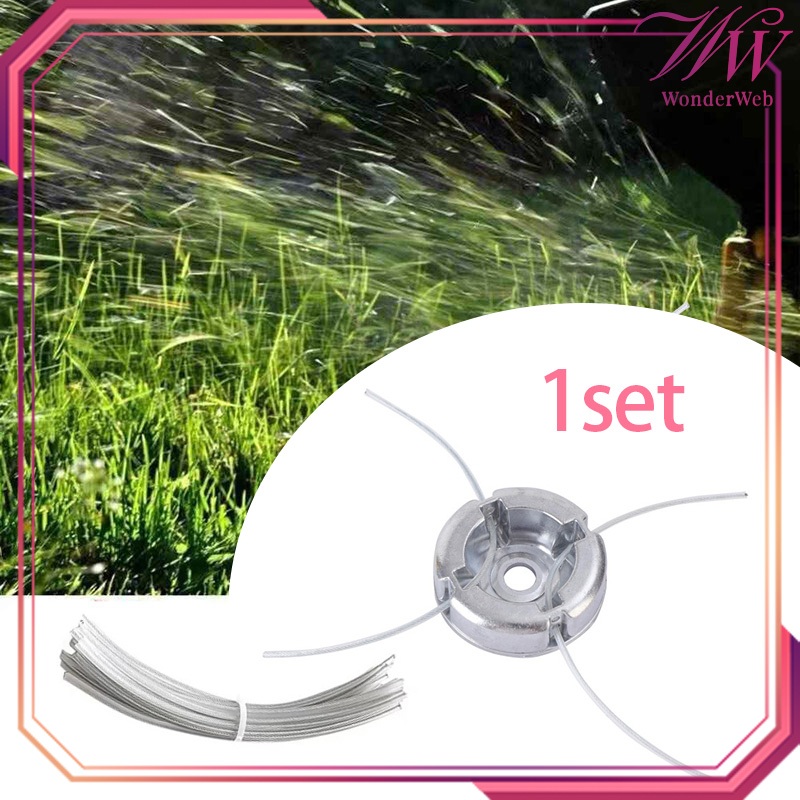 1set Pisau Potong Rumput Tali Mata Mesin Potong Rumput Universal Kepala Tali Mesin Potong Rumput