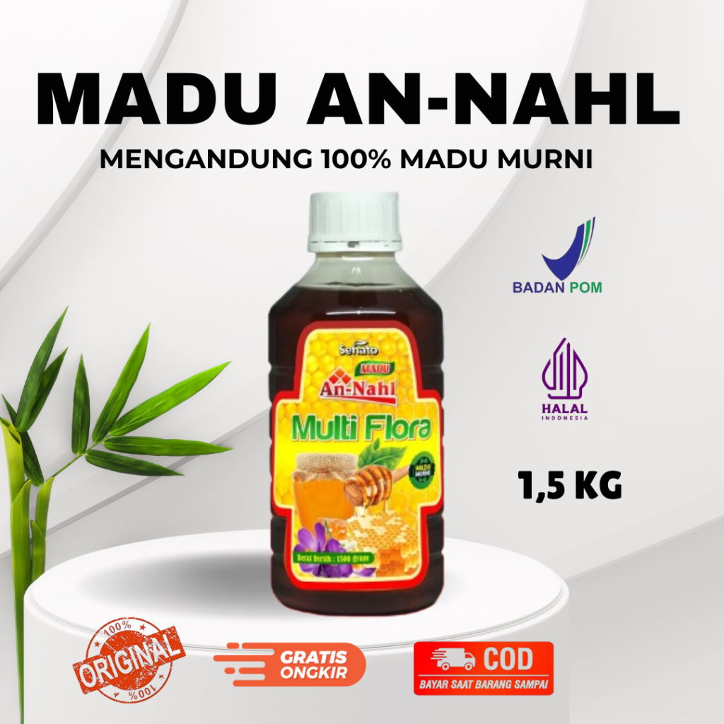 

An Nahl - Madu Murni An Nahl Multiflora Madu Murni 1500 Gr / Madu An Nahl Multiflora 1500gr