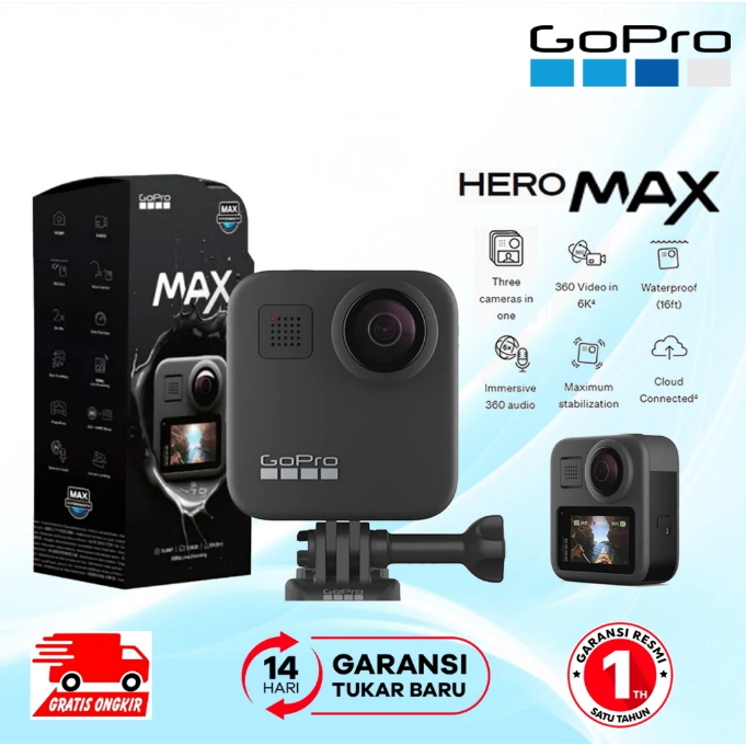GoPro MAX 360 Action Camera | GoPro Hero Max - Garansi Resmi