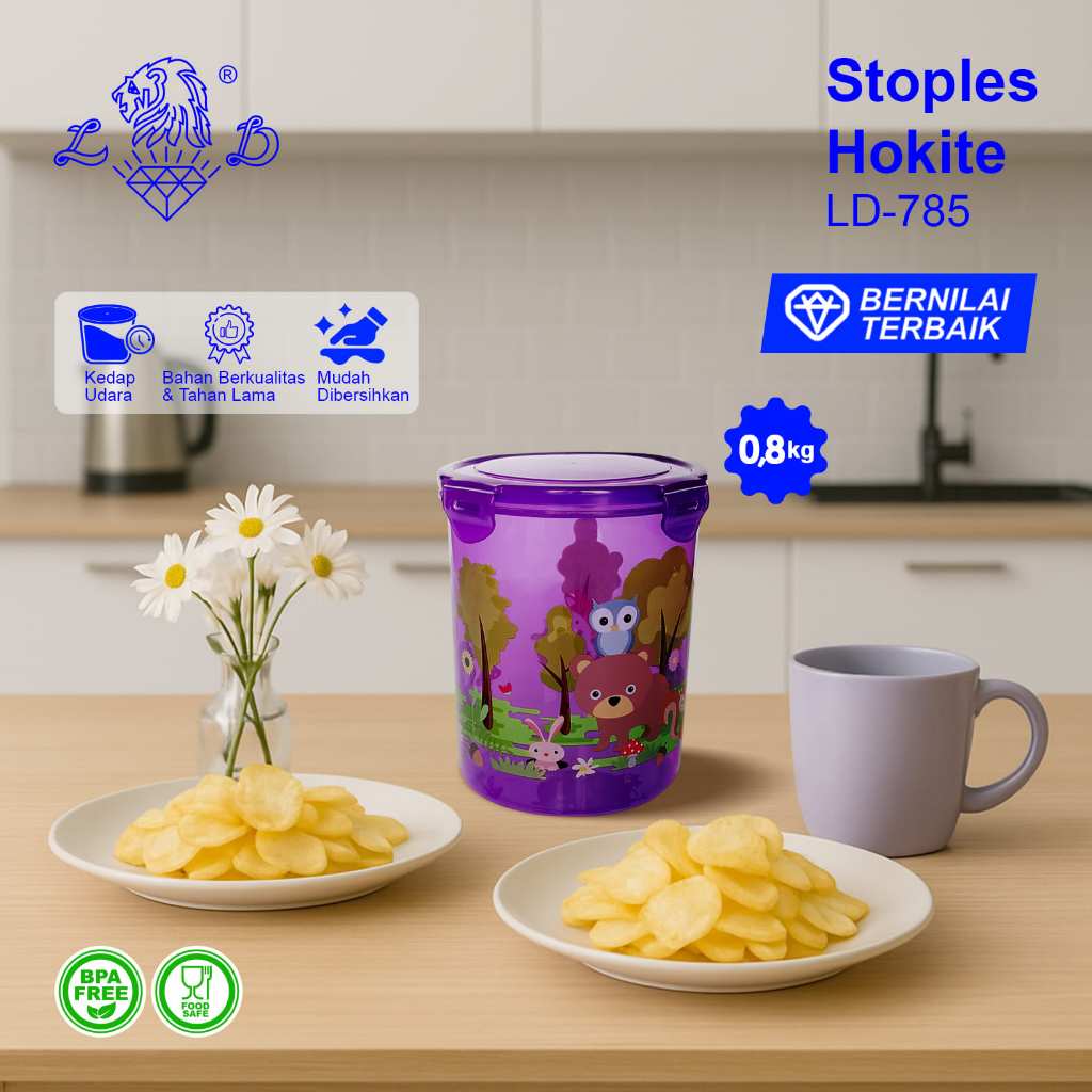 TOPLES HOKITE 0.8 KG KLIP / TOPLES KARAKTER LUCU / SEALWARE / TOPLES KEDAP