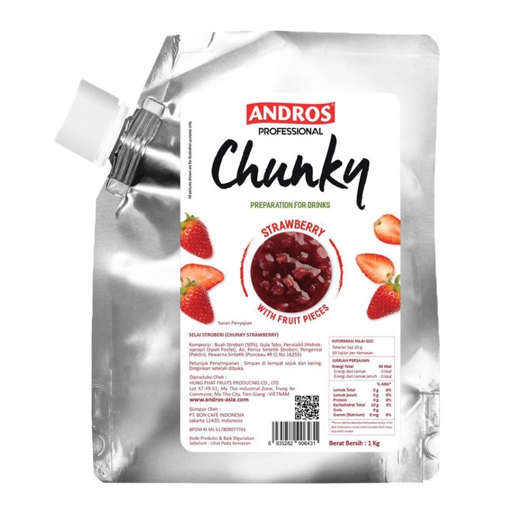 

ANDROS CHUNKY STRAWBERRY JAM 1 KG
