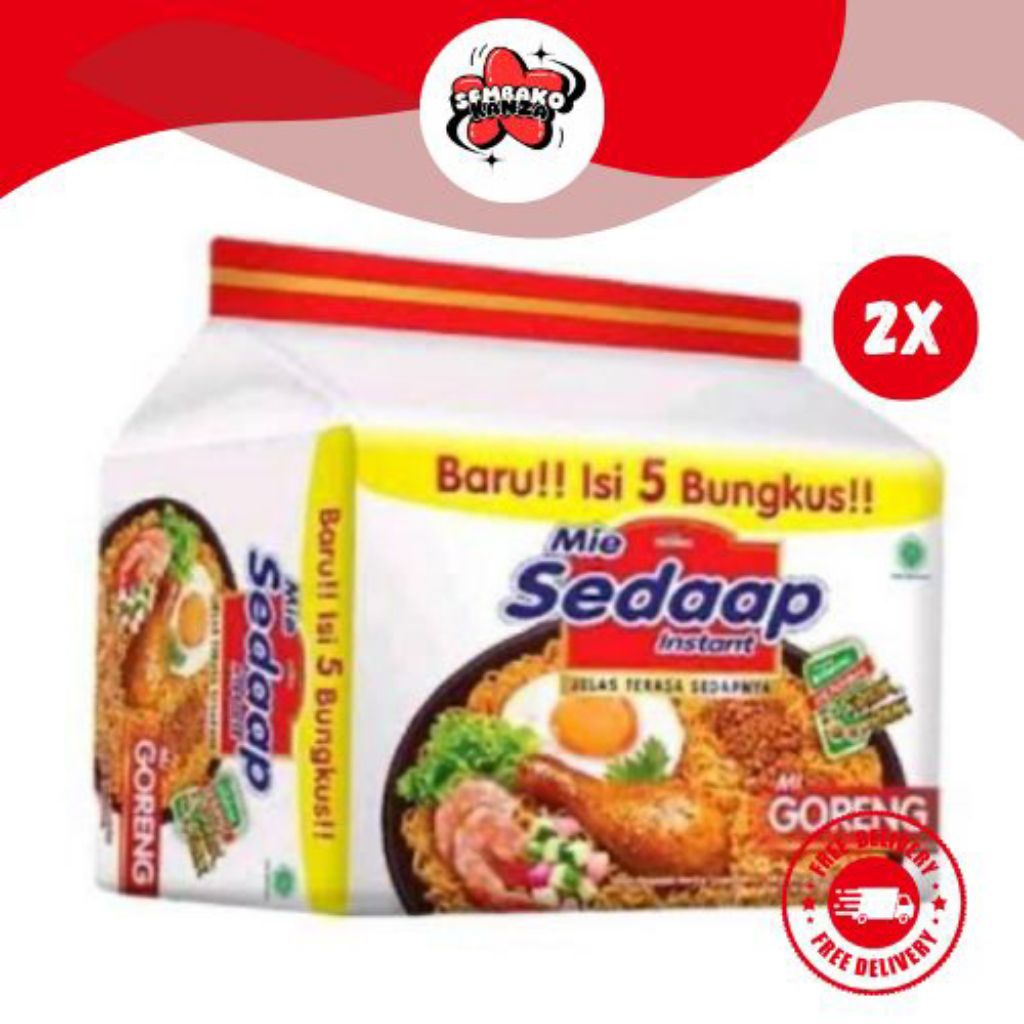 

Mie Sedaap Mi Instan Goreng 1 Pack Isi 5 450gr l Sembako Kanza