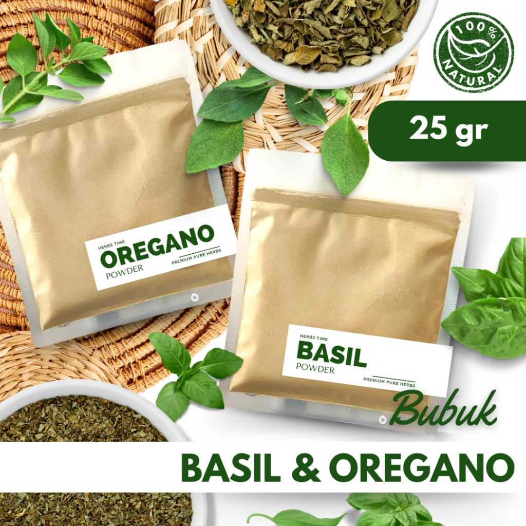 

Oregano Bubuk Basil Bubuk Powder Oregano Basil Premium Herbs Time