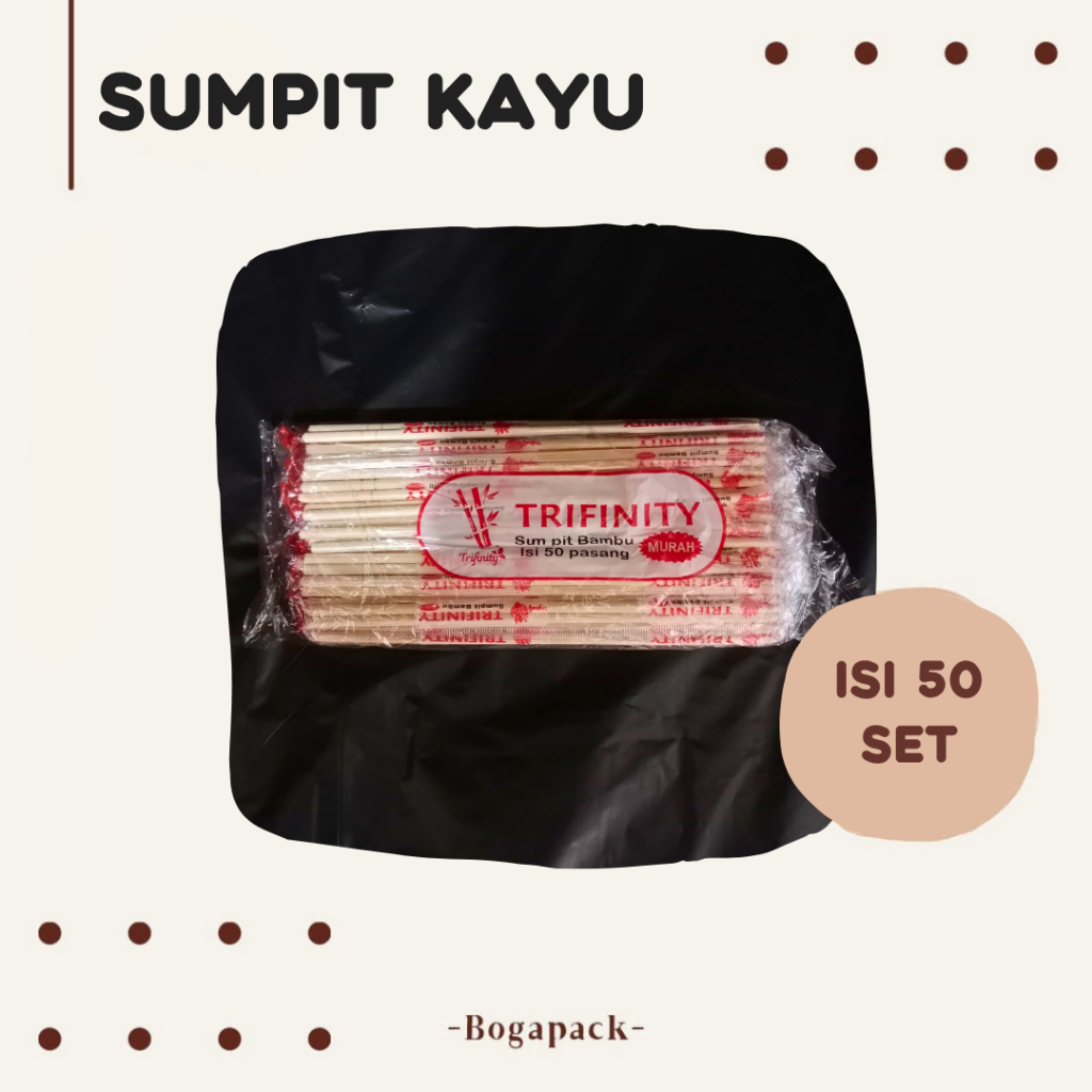 Sumpit Bambu Trifinity isi 50 pcs