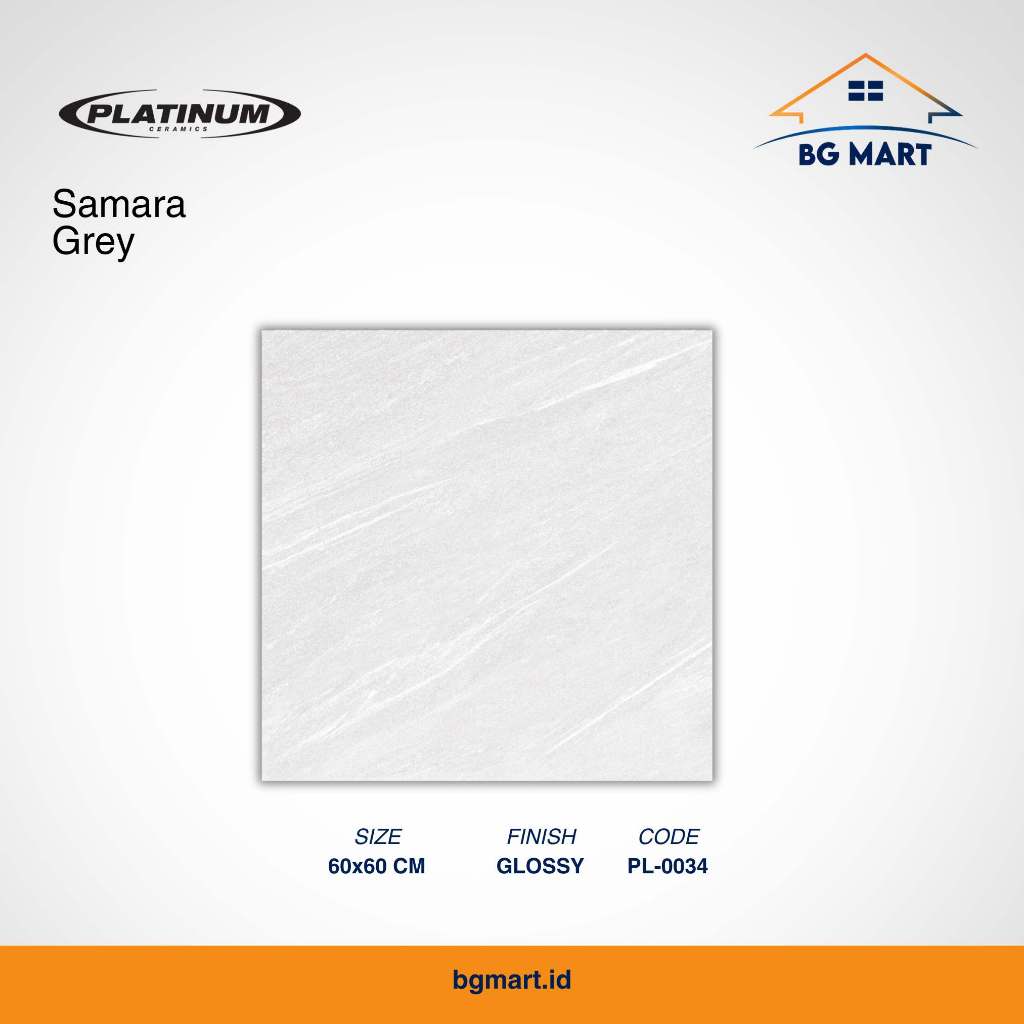 PLATINUM Keramik Lantai 60x60 Samara Grey KW A