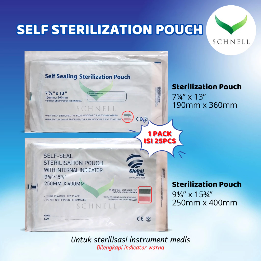 Self Sealing Sterilization Pouch/Medipack/Medipouch/Steril Pouch/Plastik Steril
