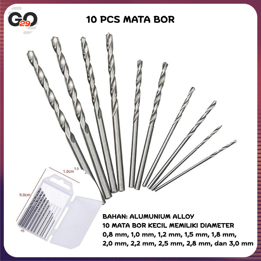 Mata Bor Grinder MICRO MIKRO MINI KECIL PCB CIRCUIT BOARD NOZZLE MICROBOX 10 PCS / Mata Bor Mini