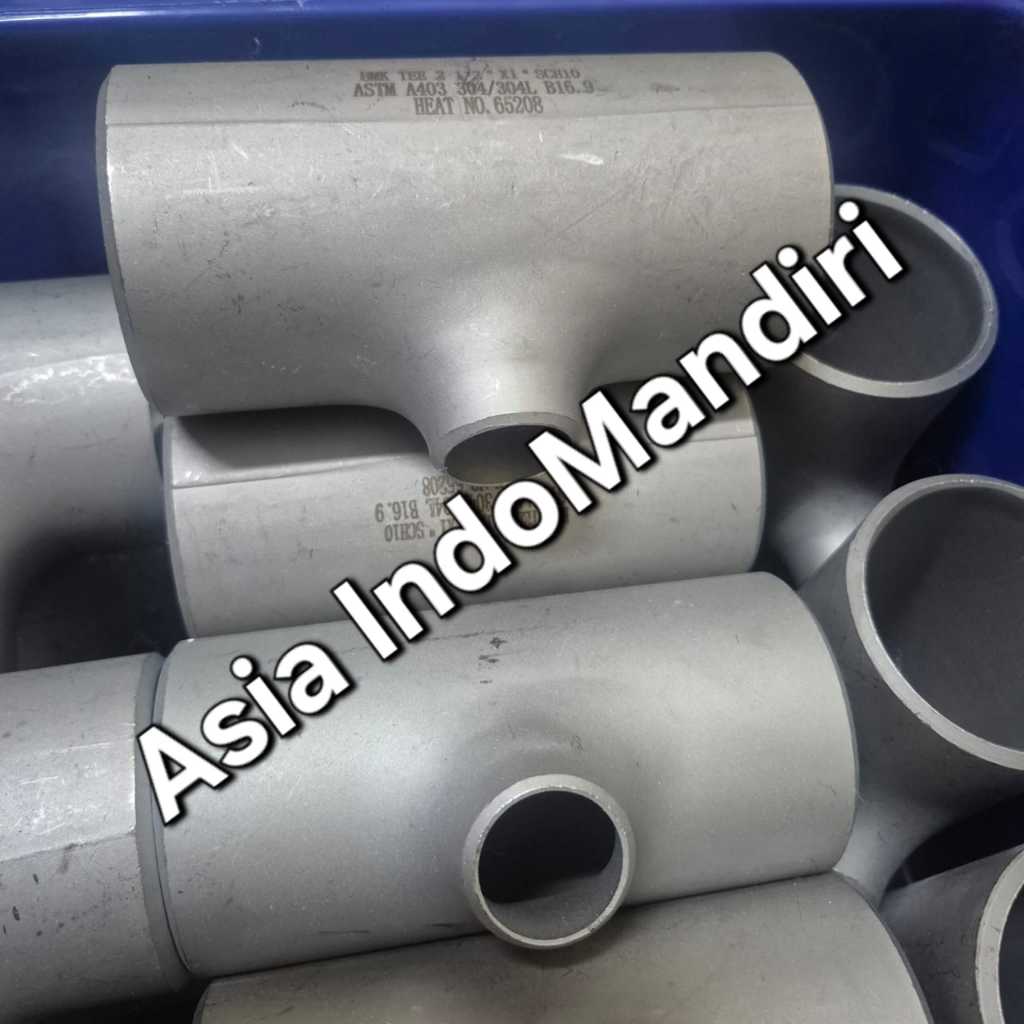 Tee Reducer Las SCH10 Stainless SS 304 6" x 4" inch SCH 10 SS304