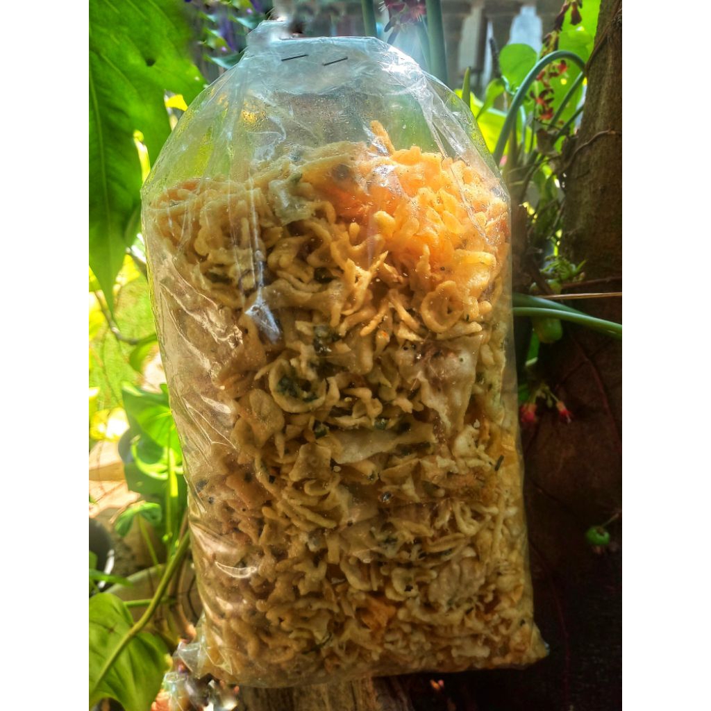 

Remahan Rempeyek Teri 700gr Mbah Sukatin