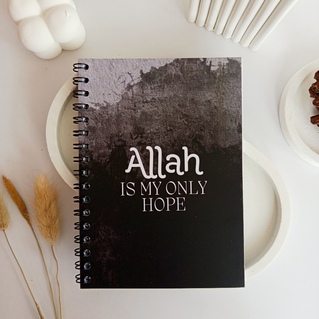 

Notebook A6 Journal (Allah Is My Only Hope) /Buku Diary Aesthetic /Buku Catatan Kecil/Notebook