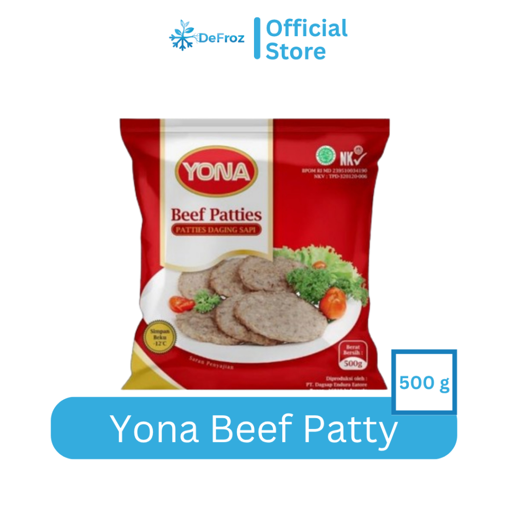 

Beef Patties Yona 500 Gram - Daging Burger Sapi 500 Gr