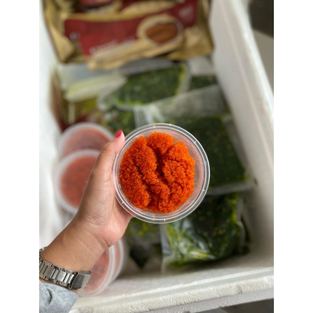 

TOBIKO TELUR IKAN MAKANAN JEPANG 100GR