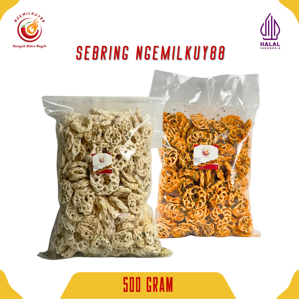 

Kerupuk Sebring Rafael 500Gram Kerupuk Viral Seblak Kering Cemilan Pedas Snack Pedas Ngemilkuy88_