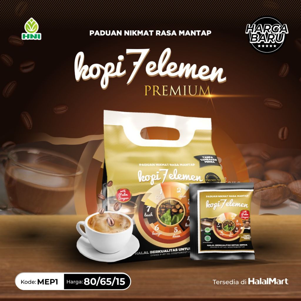 

Kopi 7 Elemen Premium HNI @10pcs