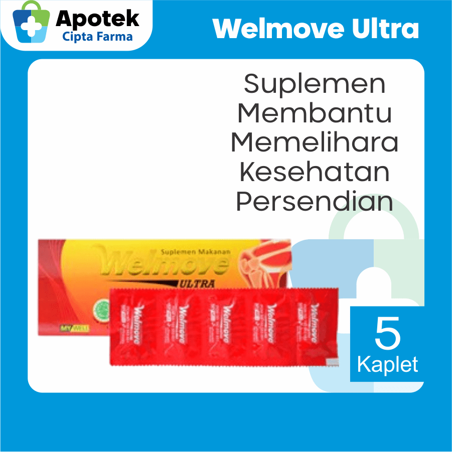 Welmove Ultra Glucosamine Glukosamin Vitamin C Vit C Suplemen Tulang dan Sendi Wellmove Vitamin Send
