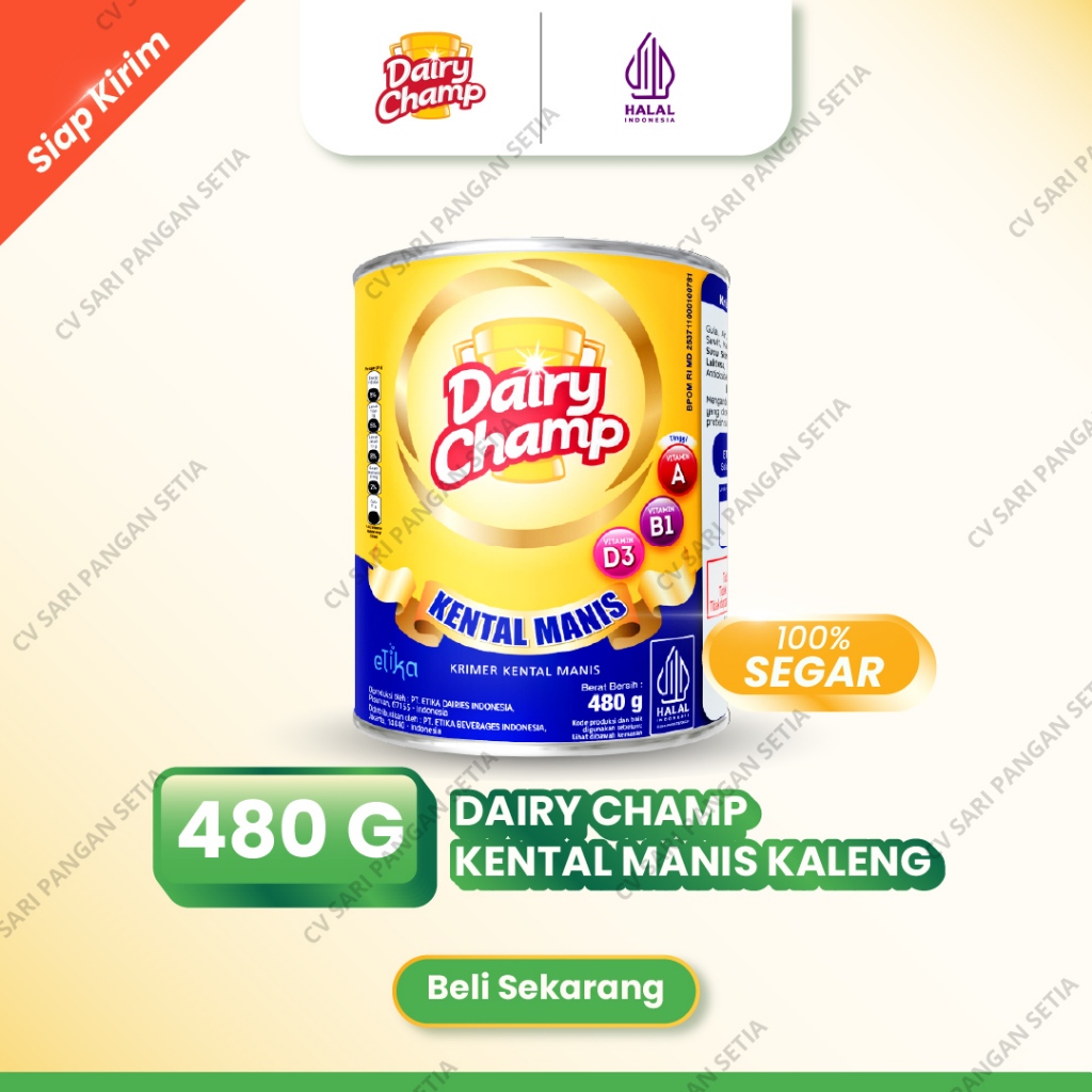 

Dairy Champ 480gr Susu Krimer Kental Manis