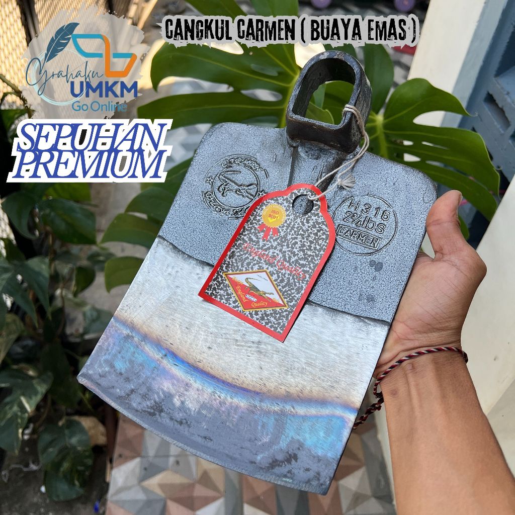 Cangkul Buaya Emas / Cangkul Carmen Sepuhan Premium Jaminan Anti Lengket Dan Tajam
