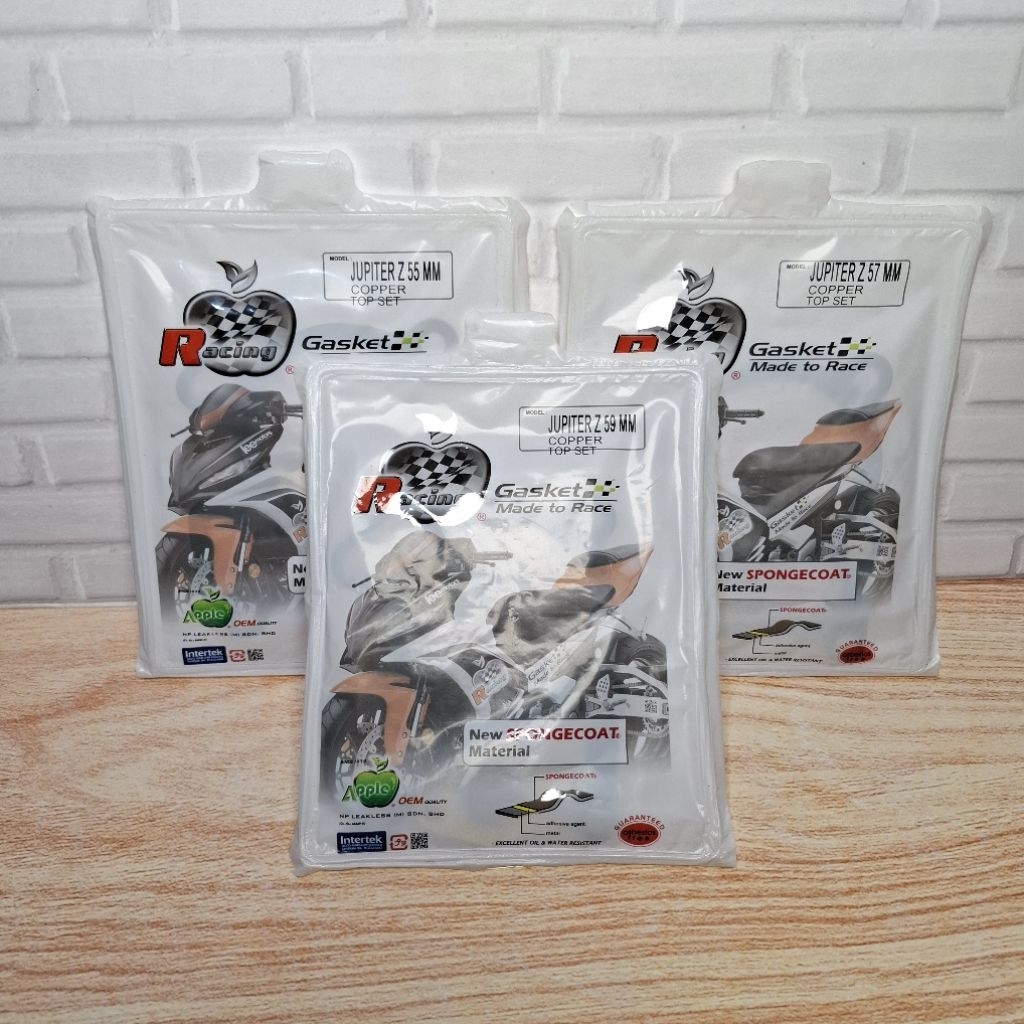 (GASKET APPLE) PAKING TOPSET TEMBAGA JUPITER Z BORE UP 55/57/59 MM