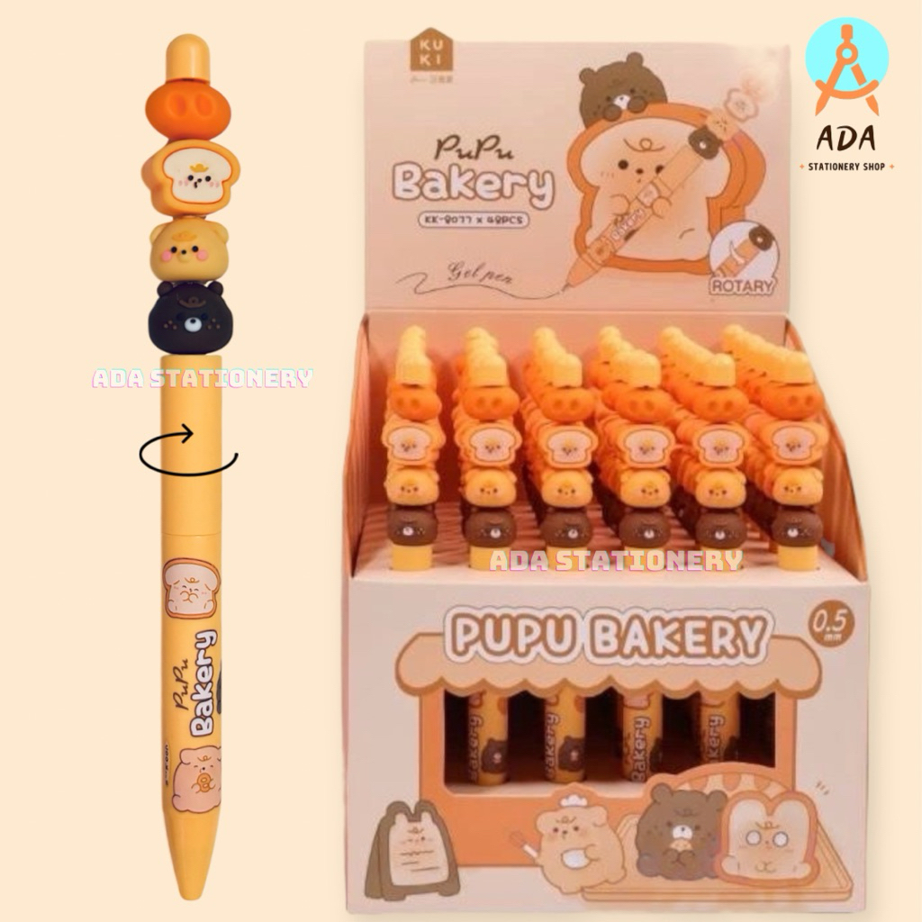 

PENA KUKI SATE /KK 8077/PEN KUKI PUPU BAKERY/ GEL PEN LUCU PREMIUM