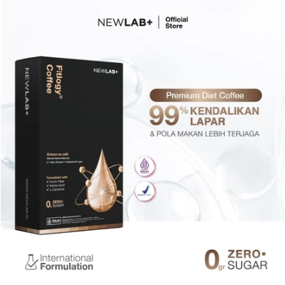 

NEWLAB Fitlogy Coffee | Kopi Sehat untuk Kontrol Berat Badan & Gut Health | L-Karnitin & Garcinia Pelangsing Badan