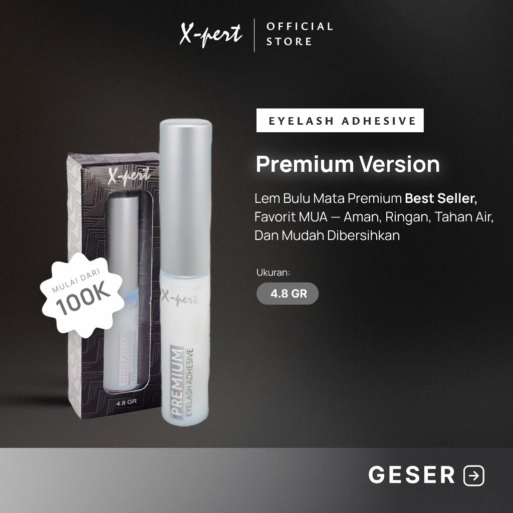 X-pert Eyelash Adhesive Premium | Lem Bulu Mata Premium X-pert
