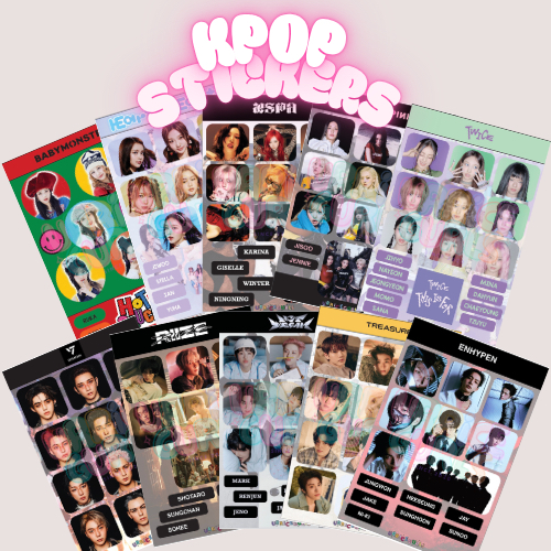 

[URRICEGURLS] KPOP STIKER | BLACKPINK TWICE AESPA BABYMONSTER H2H SEVENTEEN RIIZE TREASURE ENHYPEN NCT DREAM