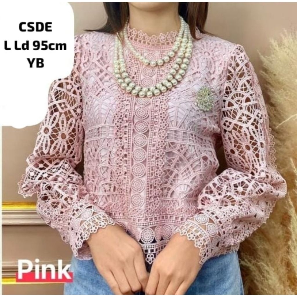 Blus Brokat Bangkok Made In Thailand